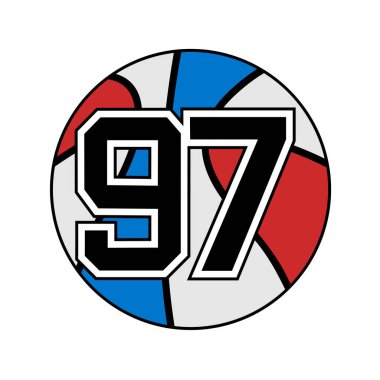 97 numaralı basketbol topu.