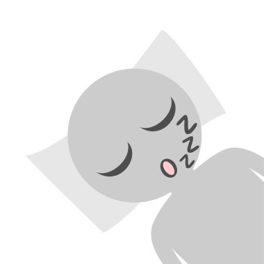 uyku ifadesi vektör illüstrasyonu