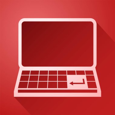 güzel bilgisayar sembolü vektör çizimi