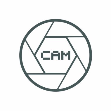 Deklanşör kamerası vektör illüstrasyonu