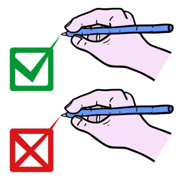 Simge test vektör illüstrasyonu