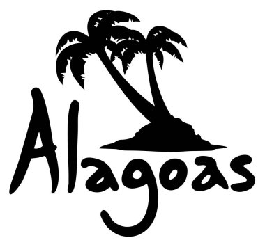 Alagoas avuç içi vektör illüstrasyonu