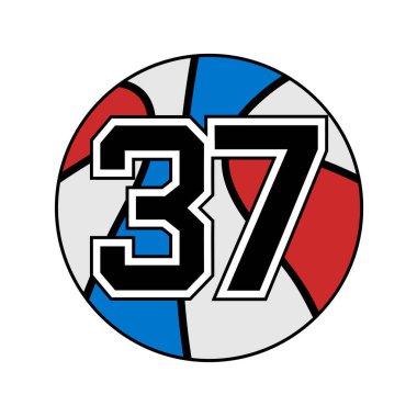 37 numaralı basketbol sembolü.