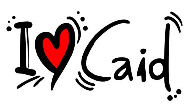 Caid aşk vektör illüstrasyonu