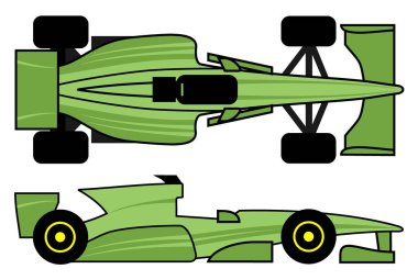 Spor araba vektör illüstrasyonu