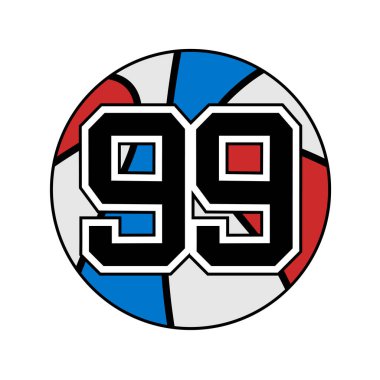 99 numaralı basketbol topu.