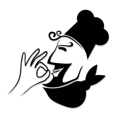 Şef için vektör grafik tasarımı