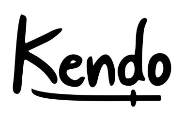 Kendo sembolü vektör illüstrasyonu