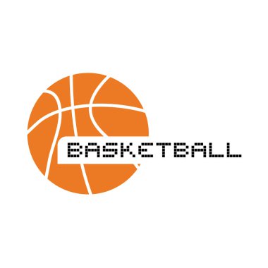 Basketbol ikonu vektör illüstrasyonu