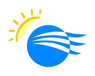 yaratıcı yaz ikonu vektör illüstrasyonu