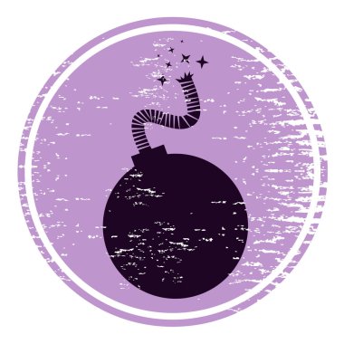 Bomba simgesi vektör illüstrasyonu