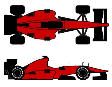 Spor araba vektör illüstrasyonu