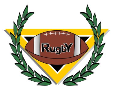 vector illustration of rugby concept 