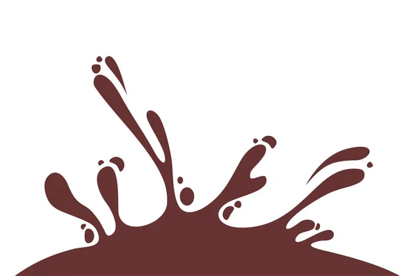 Ilustración Vector Chocolate Líquido — Vector de stock