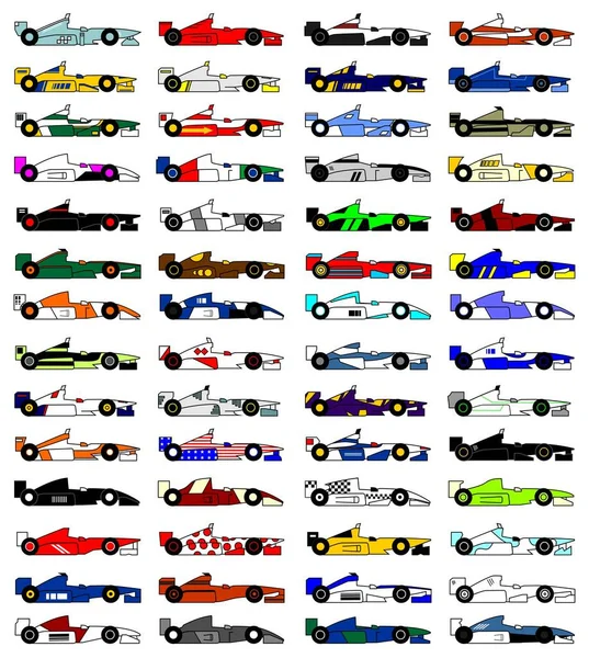 Collectie Auto Vector Illustratie — Stockvector