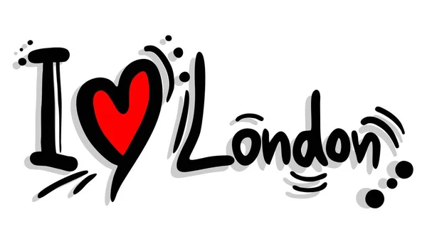 London Heart Vector Εικονογράφηση — Διανυσματικό Αρχείο