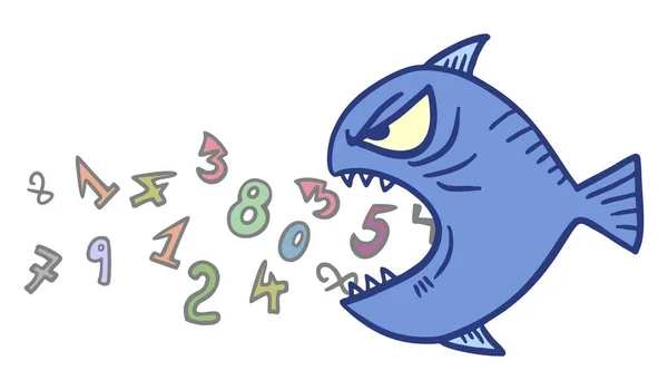 数学魚ベクトル図 — ストックベクタ
