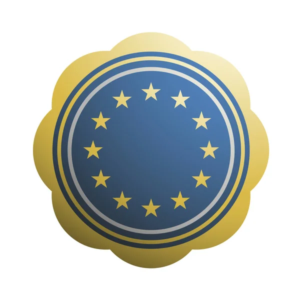 European Symbol Vector Illustration — Stock Vector