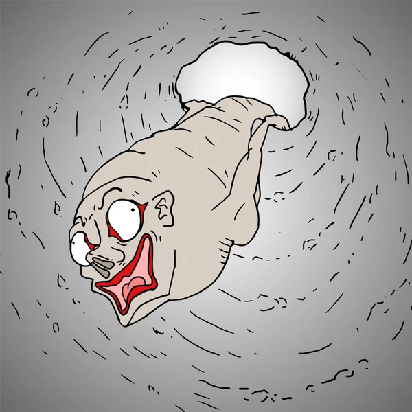 Illustration Vectorielle Monstre Dessin Animé — Image vectorielle