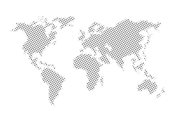 Imaginative World Map Design — Stock Vector