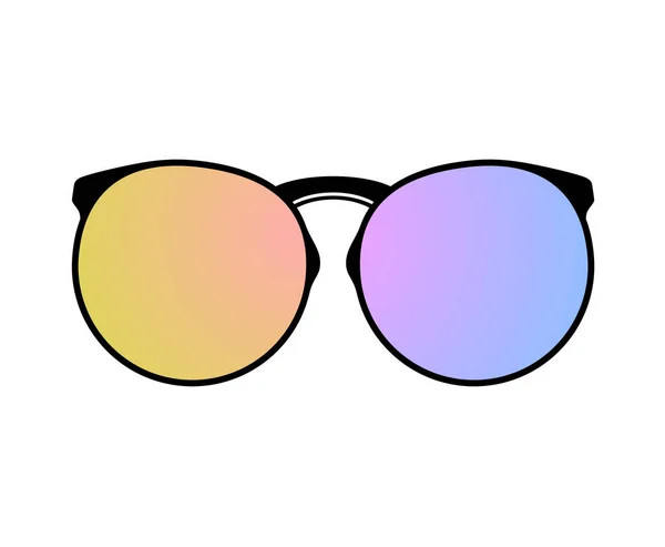 Hipster Gözlükleri Biçim Vektör Illüstrasyonu — Stok Vektör