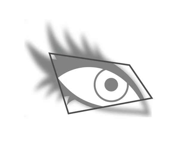 Eye Visual Effect Symbol — Stock Vector