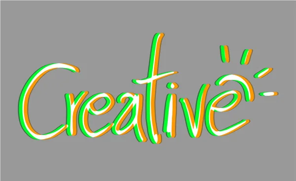Kreative Botschaft Design Vektor Illustration — Stockvektor