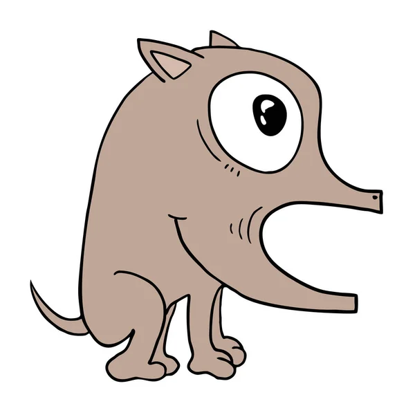 Desenho Animado Cão Vetor Ilustração — Vetor de Stock