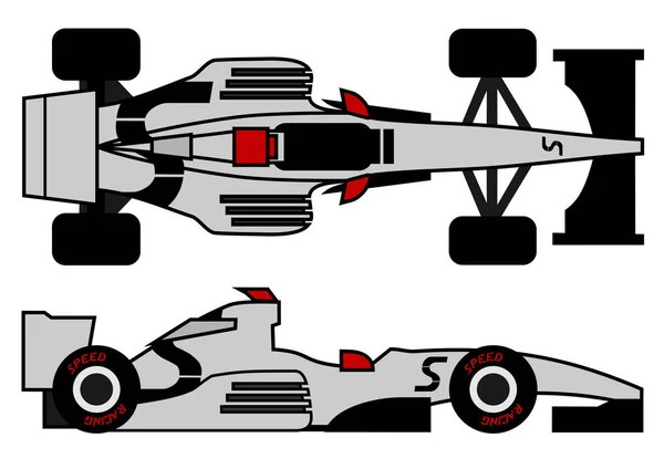 Velocidade Corrida Carro Vetor Ilustração —  Vetores de Stock