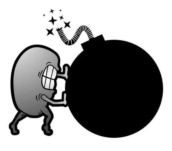 Bomb Sign Vector Illustration — Image vectorielle