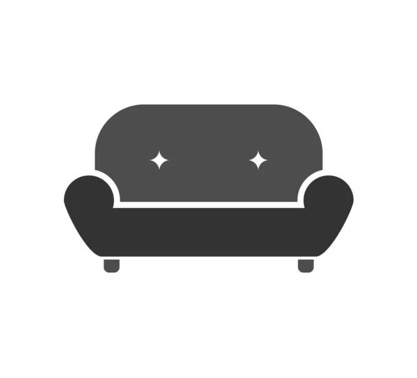 Creatief Ontwerp Van Sofa Icoon — Stockvector