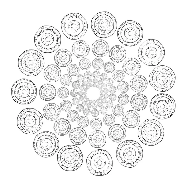 Fond Abstrait Avec Cercles — Image vectorielle