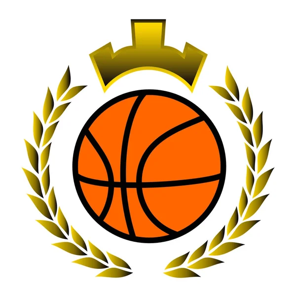 Basketball Ball Icon Sport Fitness Theme Vector Illustration — 图库矢量图片