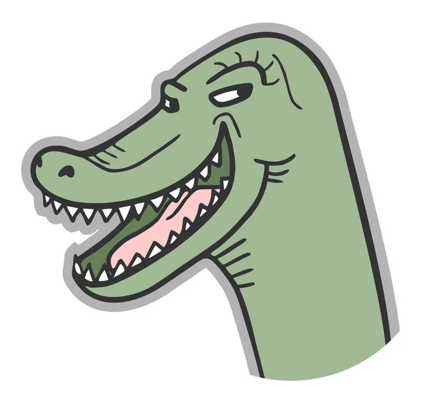 Illustration Vectorielle Heureuse Dinosaure — Image vectorielle