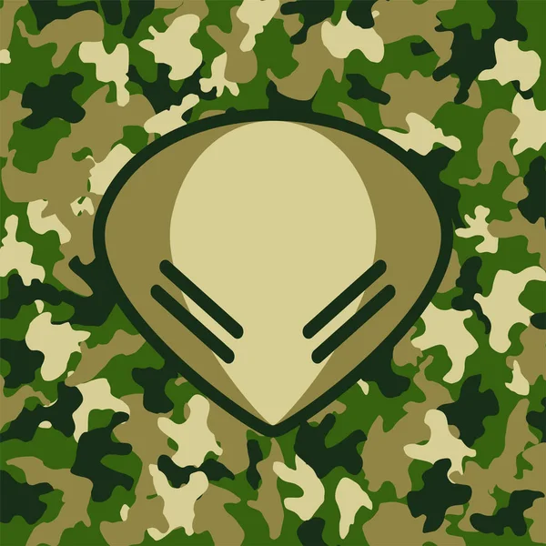 Illustration Vectorielle Symbole Étranger Militaire — Image vectorielle