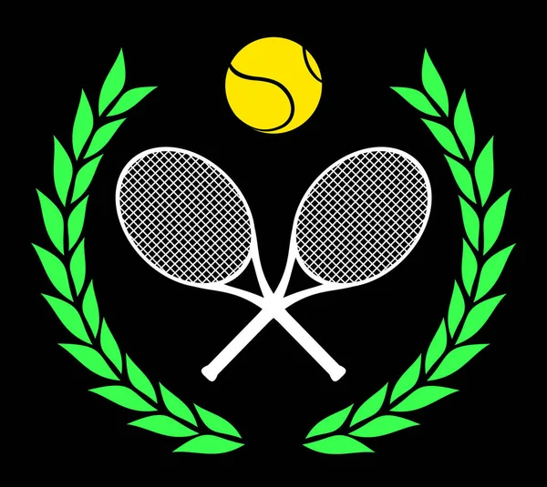 Tennis Ikone Vektor Abbildung — Stockvektor