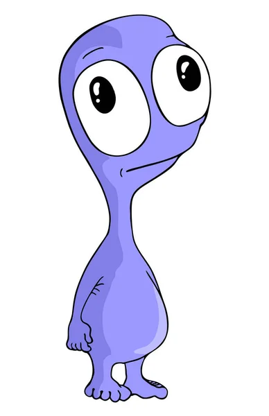 Petite Illustration Vectorielle Alien — Image vectorielle