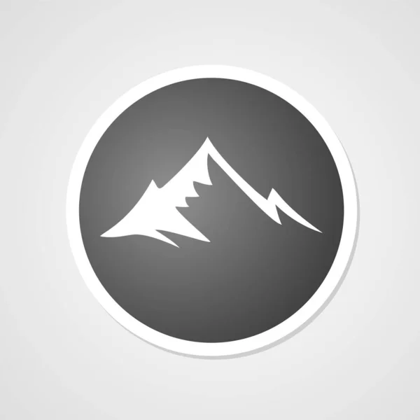 Montanha Pico Símbolo Vetor Ilustração — Vetor de Stock