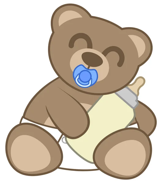 Маленький Ведмідь Векторні Ілюстрації — стоковий вектор