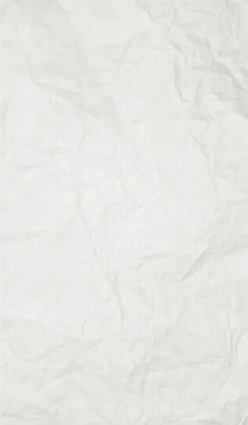 Branco Crumpled Papel Textura Fundo — Vetor de Stock