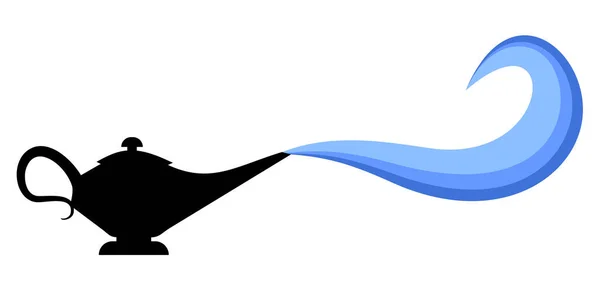 Illustration Vectorielle Fumée Art Bleu — Image vectorielle