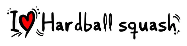 Hardball Squash Liebe Vektor Illustration — Stockvektor