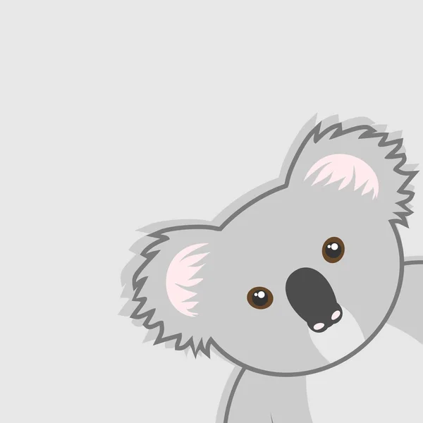 Koala Lindo Ilustración Del Vector — Vector de stock