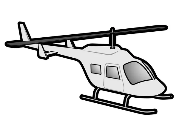 Katonai Helikopter Vektorillusztrációja — Stock Vector