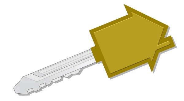 Vektor Illustration Zum Schließen Des Hauses — Stockvektor