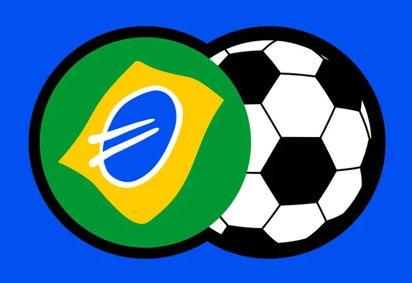 Illustration Vectorielle Brésilien Boule — Image vectorielle