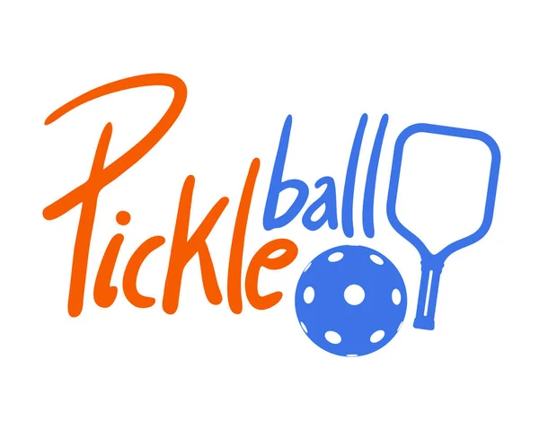 Pickleball Sport Symbool Vector Illustratie — Stockvector