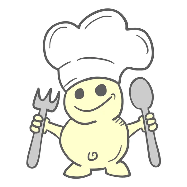 Kid Chef Ilustração Vetorial — Vetor de Stock