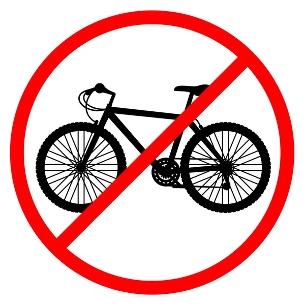 Nessun Cartello Della Bicicletta Illustrazione Vettoriale — Vettoriale Stock