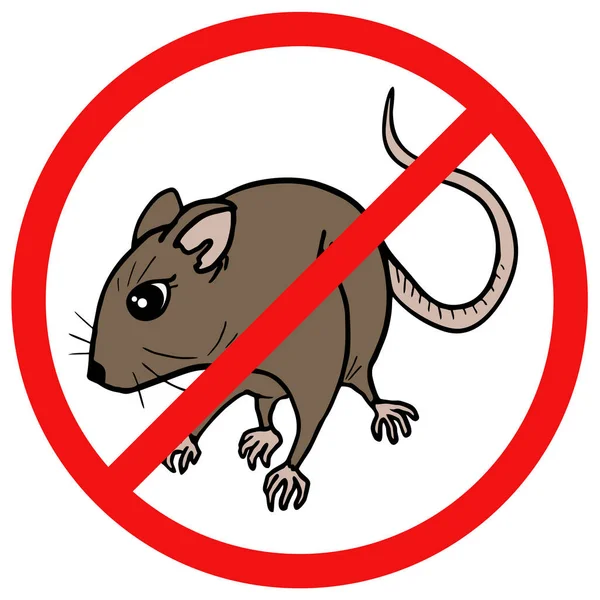 Rats Allowed Sign — Stock Vector